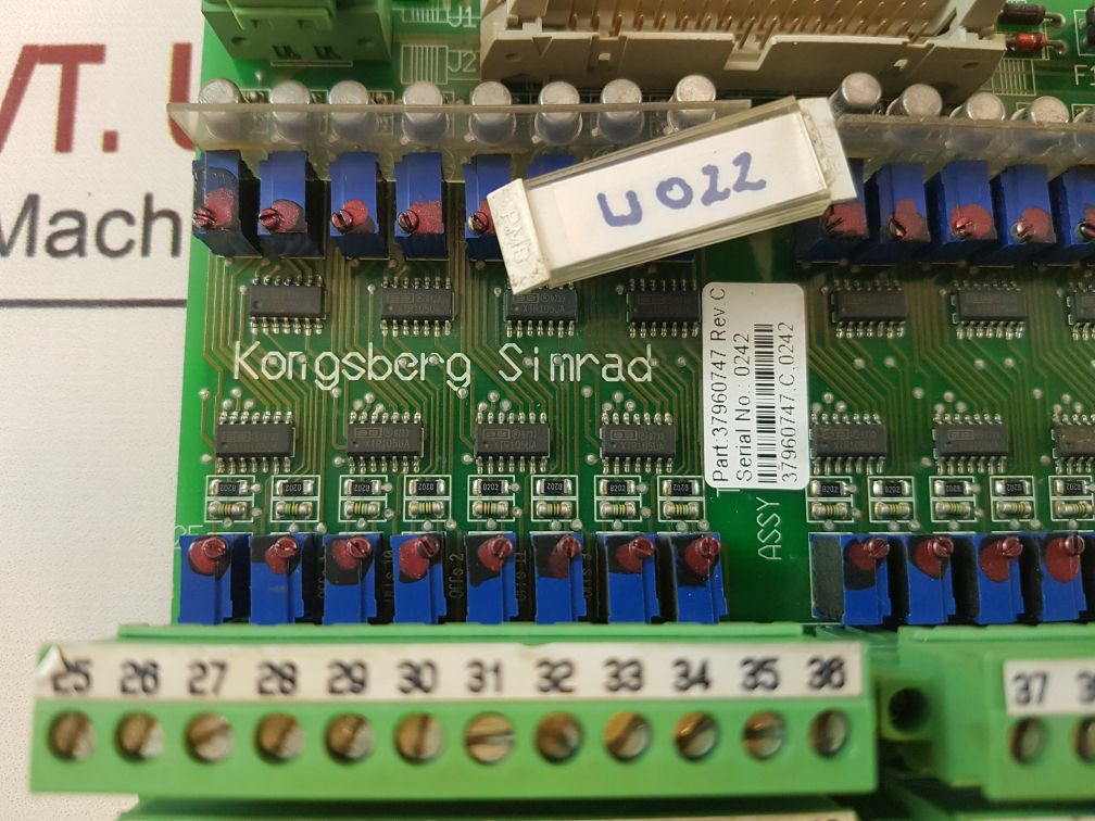 Kongsberg 37960747 Rev. C Pcb Card
