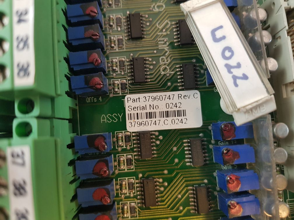 Kongsberg 37960747 Rev. C Pcb Card
