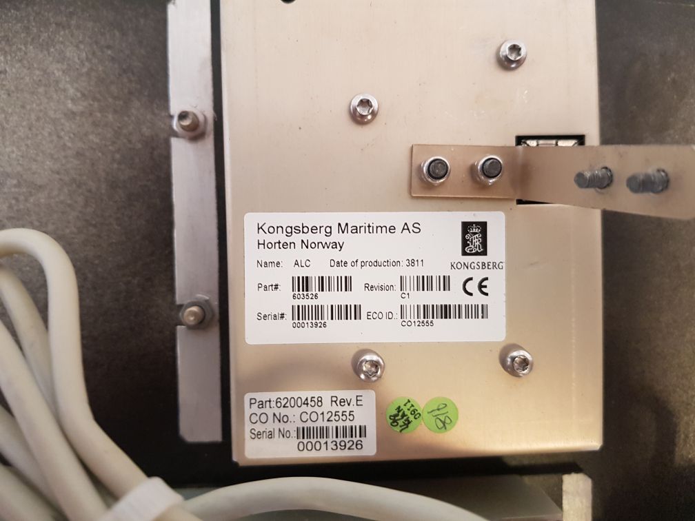 Kongsberg Maritime 330951 Control Panel 603526