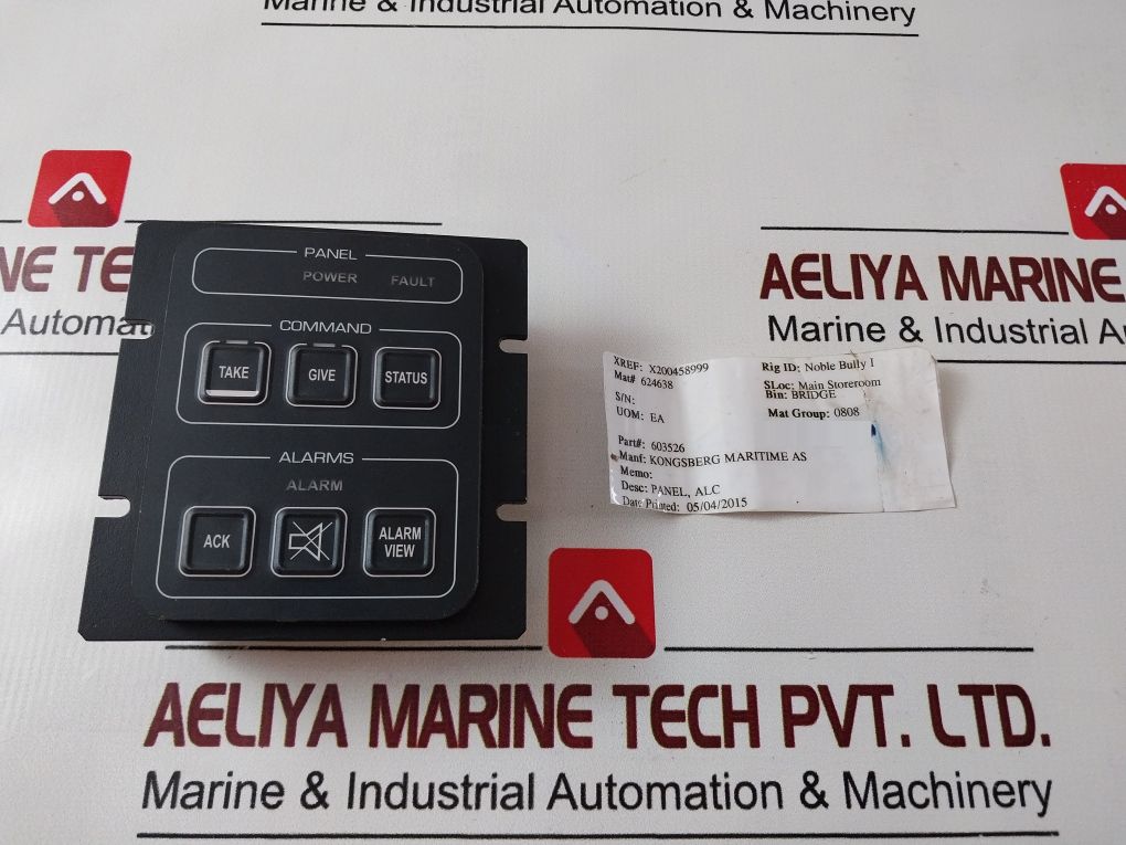Kongsberg 603526 Alarm And Command Panel Aeliya Marine Tech