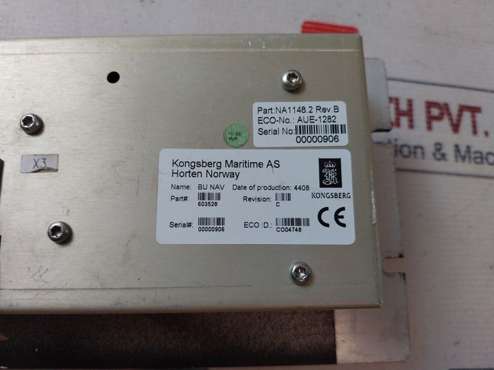 Kongsberg 603528 Alarm Control Panel