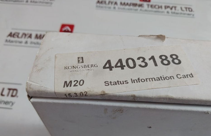 Kongsberg 66246 Basic Pcb Card 098-01403-02