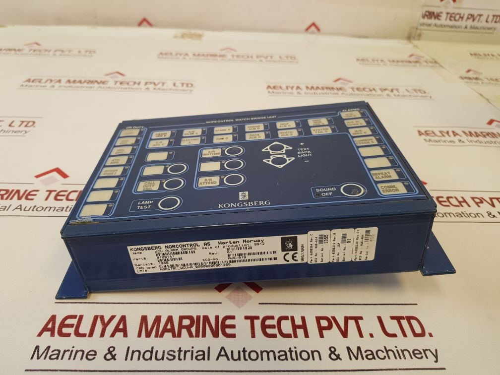 Kongsberg 8100141 Wcu Alarm Groups Free Shipping
