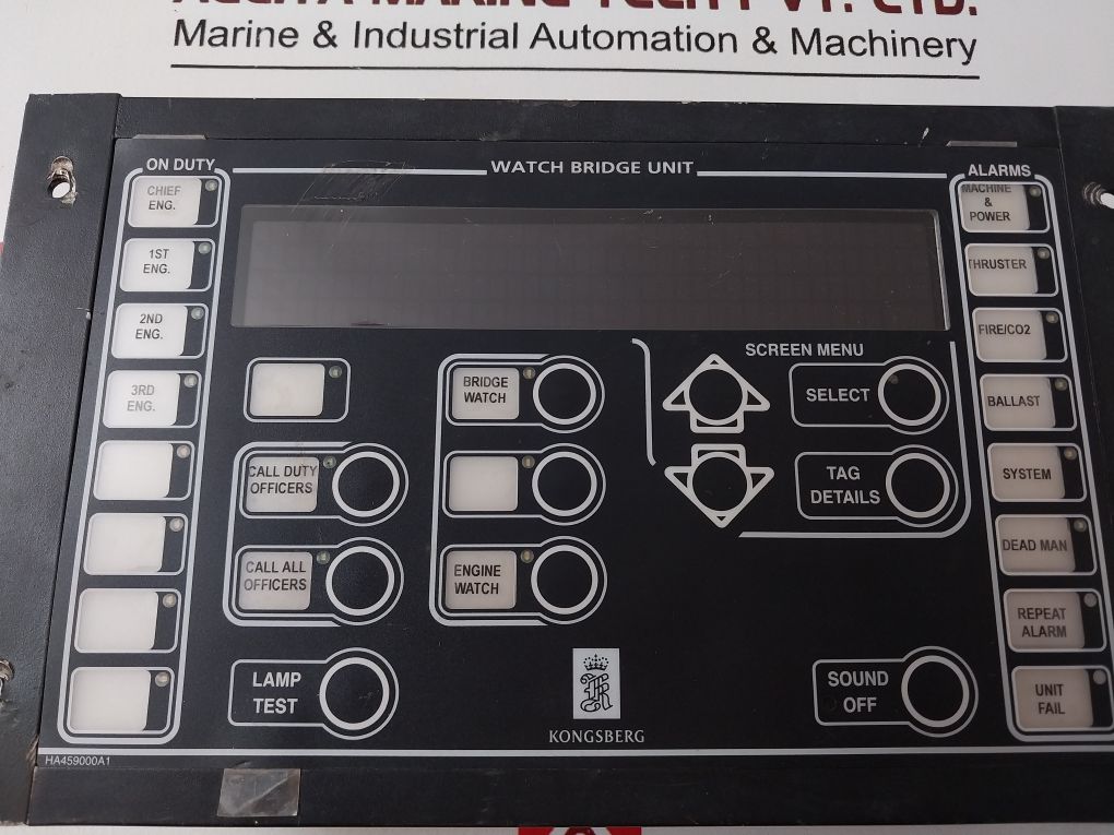 Kongsberg 8100259 Watch Bridge Unit Ha459000A1