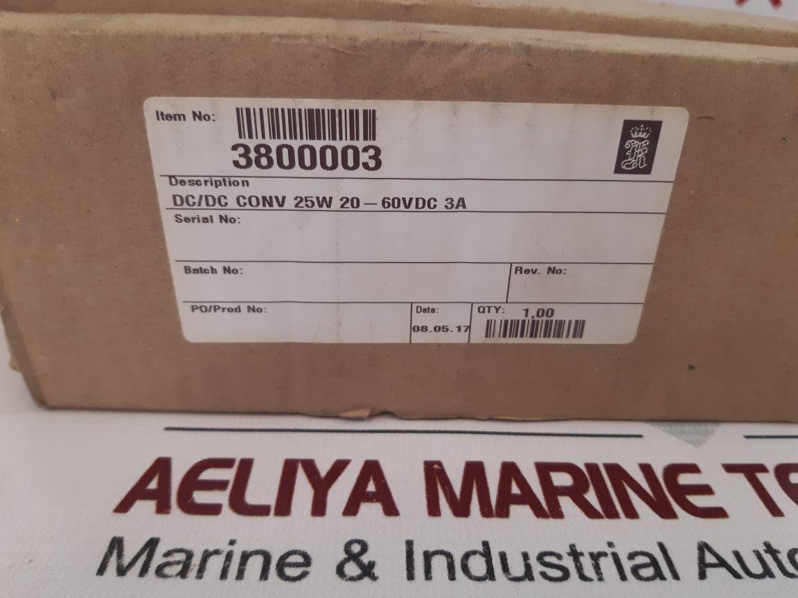 Kongsberg Cci Power Supplies Vt25-373-99/X9 Dc/Dc Converter