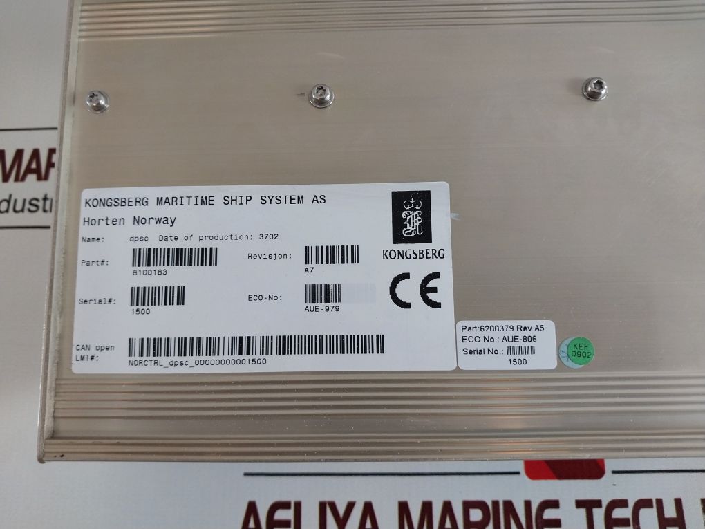 Kongsberg Dpsc Module 8100183 Revision: A7