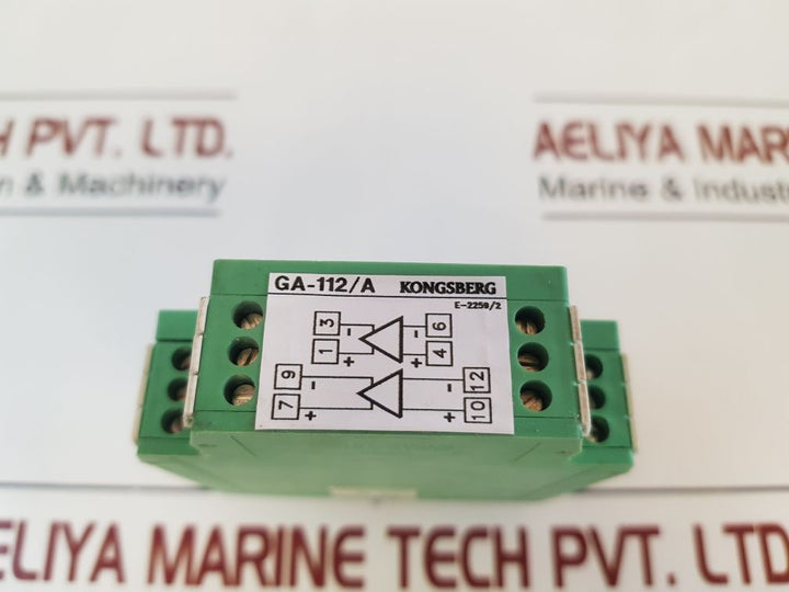 Kongsberg Ga-112A Dual Thermocouple Amplifier 0-600°C
