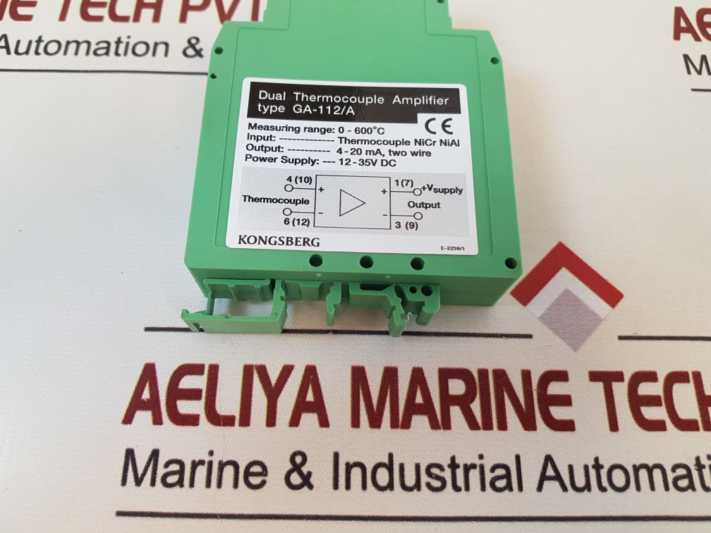 Kongsberg Ga-112A Dual Thermocouple Amplifier 0-600°C
