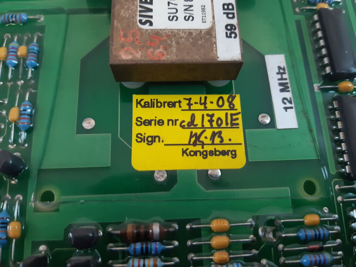 Kongsberg Glb-91 7212-242.0000 Electronic Unit
