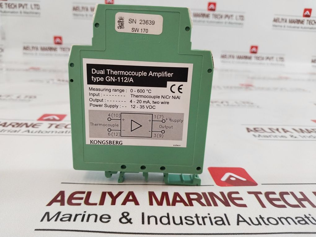Kongsberg Gn-112/A Dual Thermocouple Amplifier