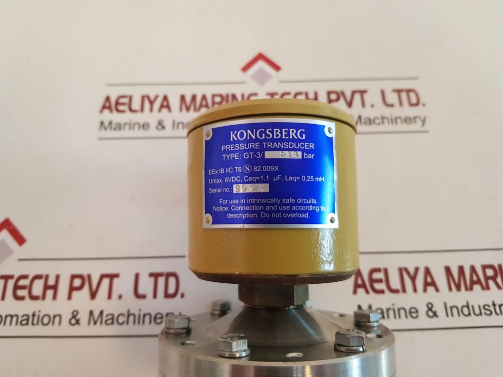 Kongsberg Gt-3/6Y3 Bar Pressure Transducer