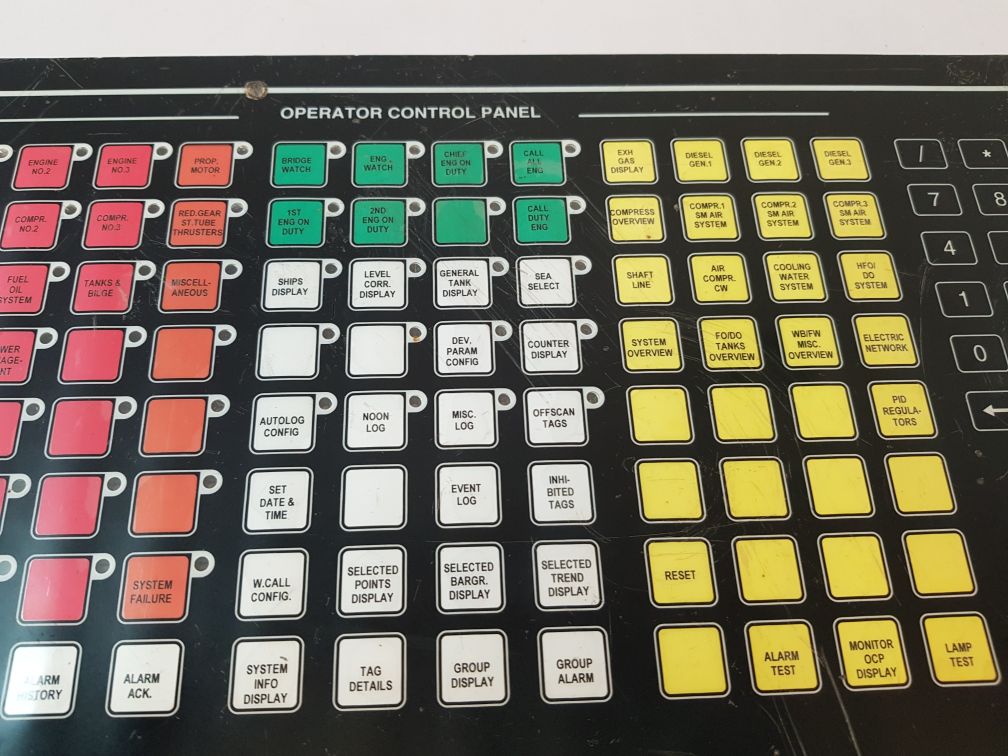 Kongsberg Ha458880 A Operator Control Panel