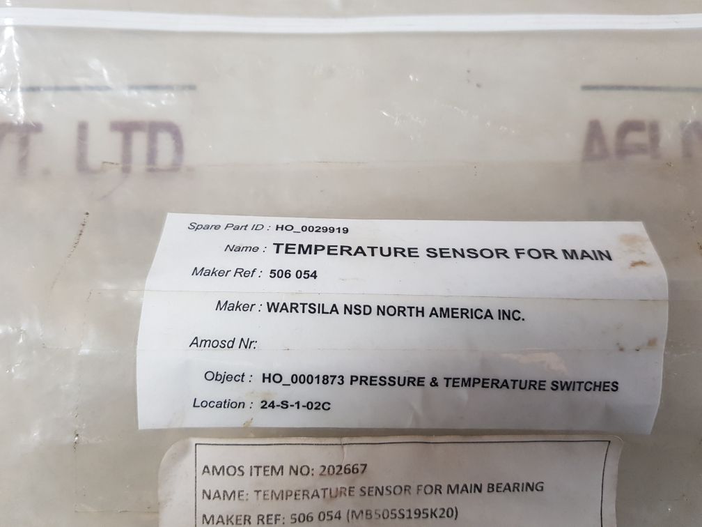 Kongsberg Mb505S195K20 Temperature Sensor