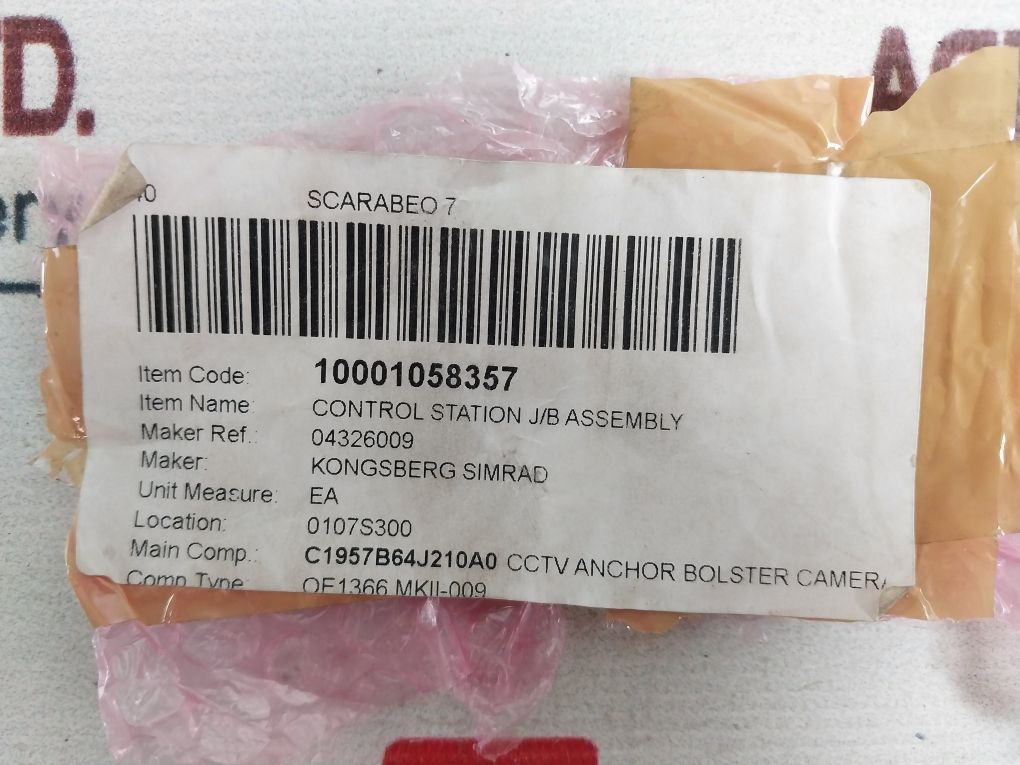 Kongsberg Mjb 3 Control Station J/B Assembly