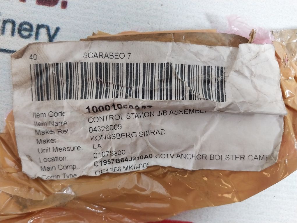 Kongsberg Mjb 3 Control Station J/B Assembly