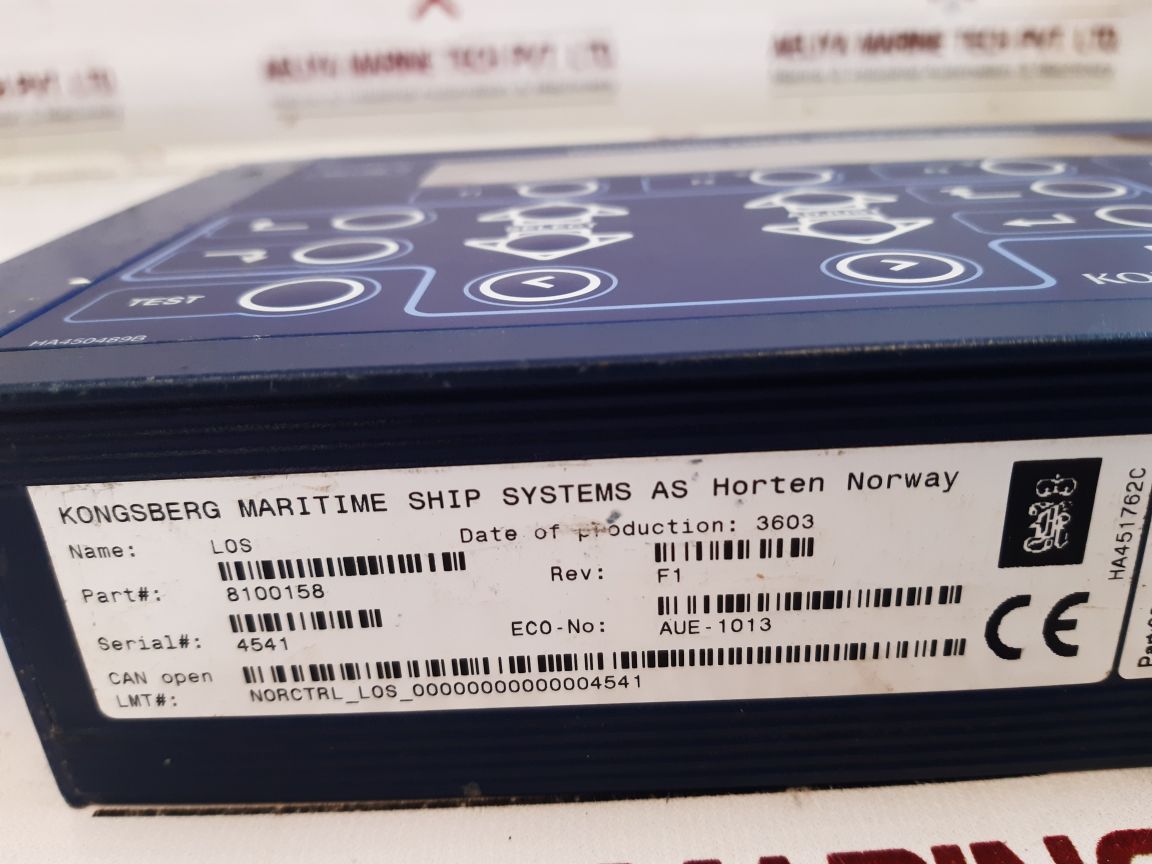 Kongsberg Norcontrol 8100158 Local Operator Station