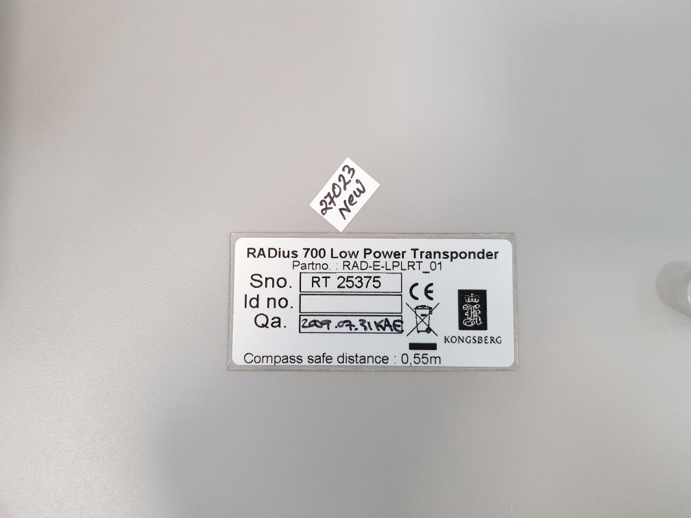 Kongsberg Radius 700 Low Power Transponder