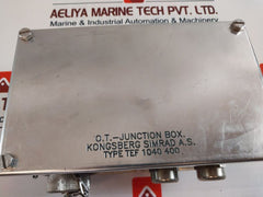 Kongsberg Simrad Tef 1040 400 O.T. Junction Box