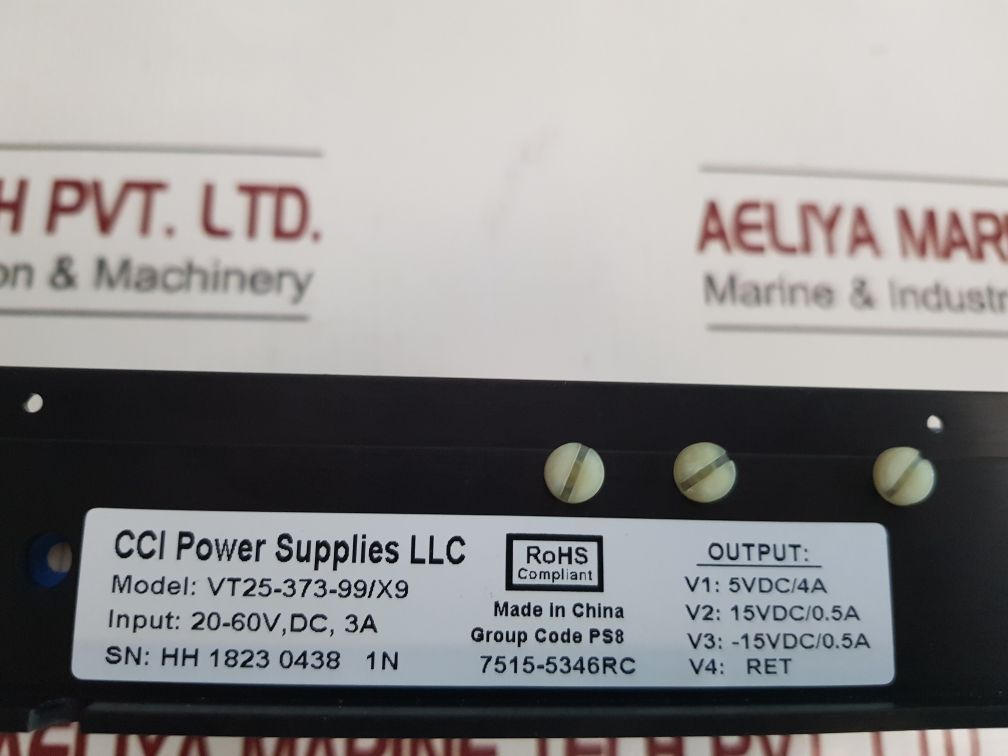Kongsberg Vt25-373-99/X9 Power Supply