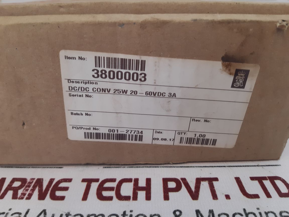 Kongsberg Vt25-373-99/X9 Power Supply Dc/Dc Converter