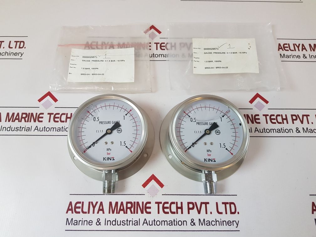 Kins Cl 1.5 Pressure Gauge Aeliya Marine Tech®