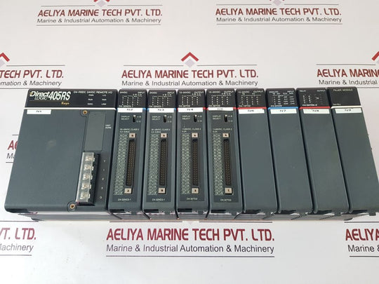 Koyo Direct Logic 405Rs D4-rsdc,D4–32Nd3-1,D4-32Td2,D4-16Td2 Module Rack
