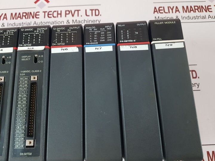 Koyo Direct Logic 405Rs D4-rsdc,D4–32Nd3-1,D4-32Td2,D4-16Td2 Module Rack

