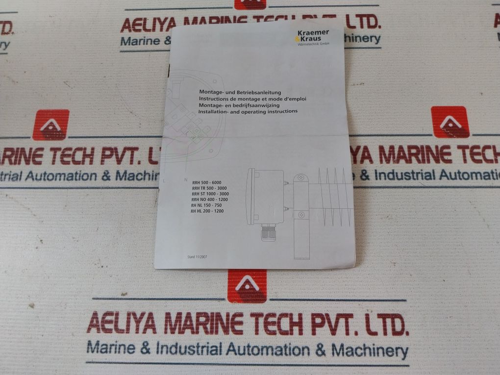 Kraemer & Kraus Rrh 500 Finned Tube Heater