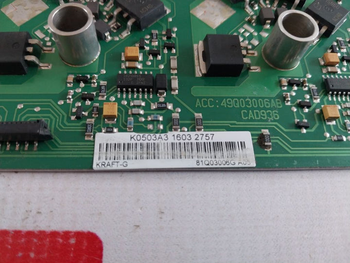 Abb Kraft-g 81Q03006G A05 Servo Rectifier Unit Control Board 49Q03006Ab