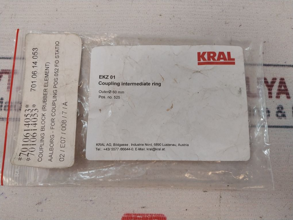 Kral Ø60Mm Coupling Intermediate Ring