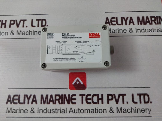 Kral Beg 34 Bev 07 Sensor Measuring Transducer 10-30V Dc 12Vdc
