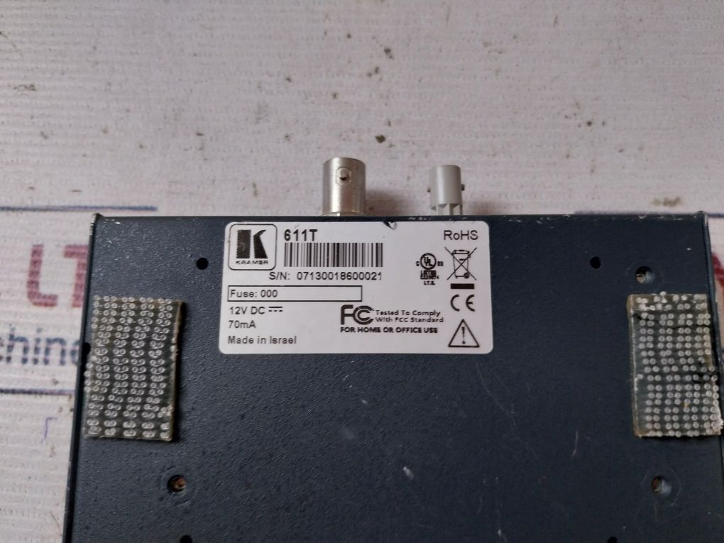 Kramer 611T Fiber Optic Transmitter 12Vdc