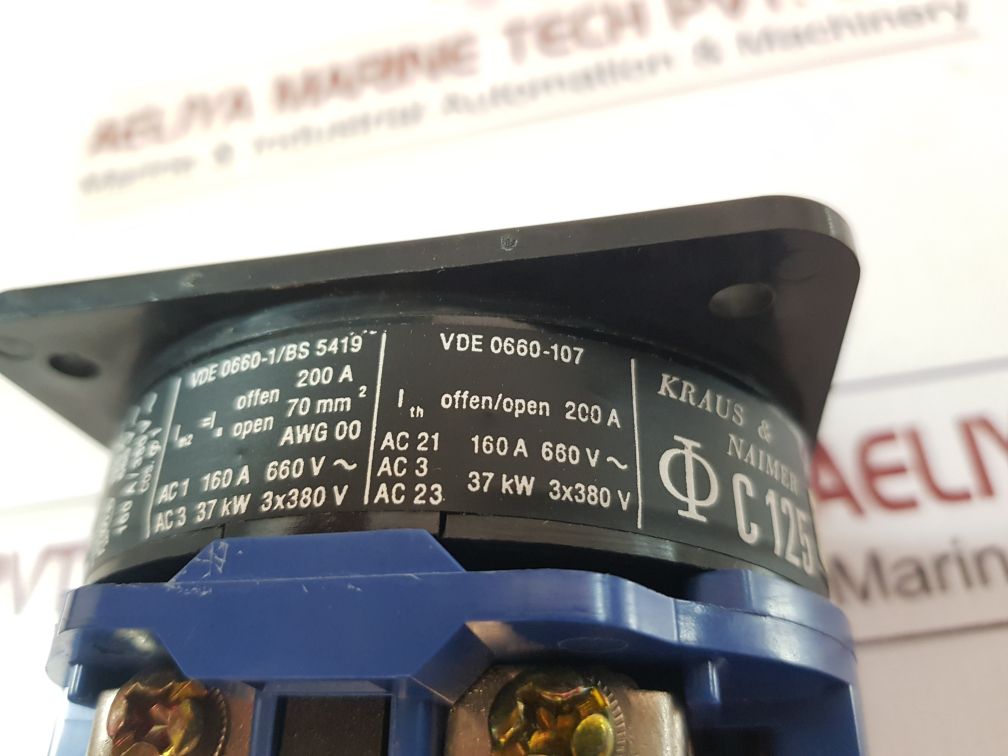 Kraus & naimer c125 a202 cam switch rotary switch