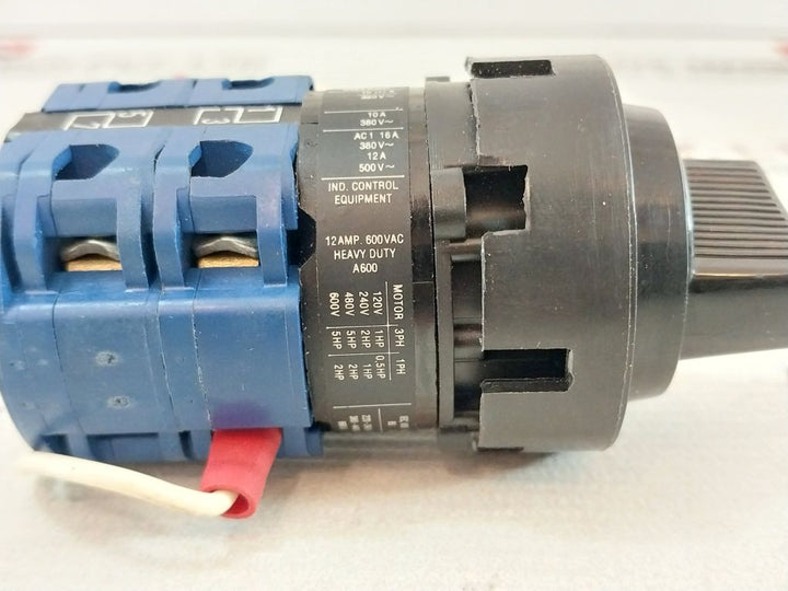 Kraus & Naimer Ca11 Rotary Switch 12 Amp 600Vac