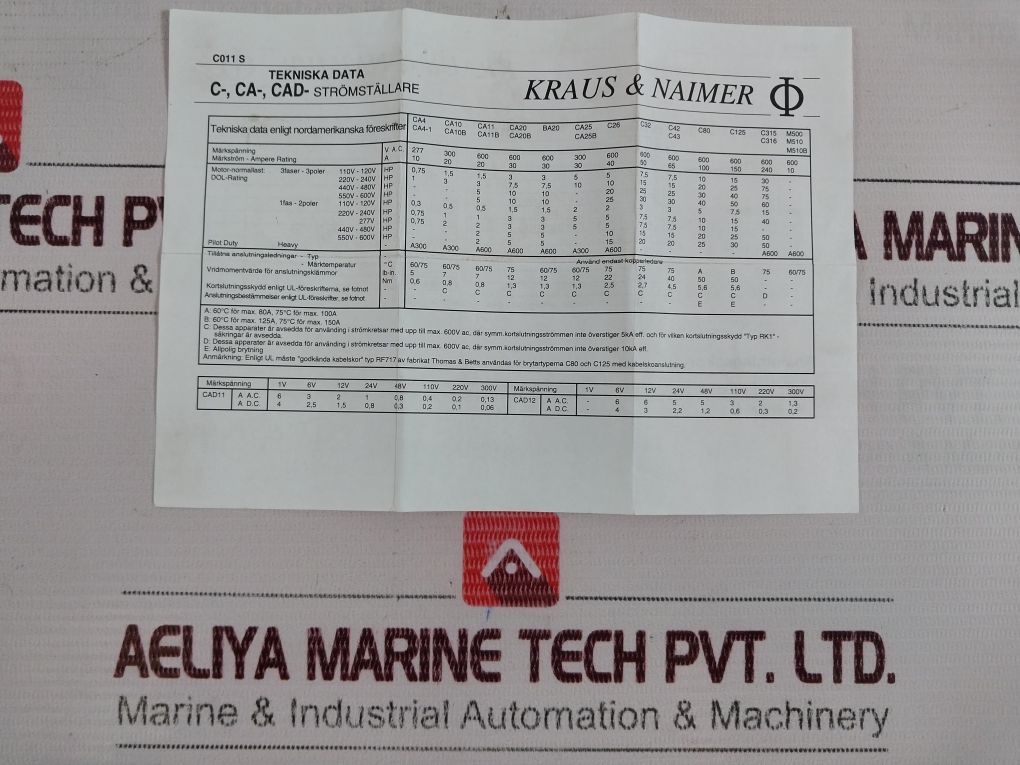 Kraus & Naimer - 14445 12 Rotary Switch Ca20 201 Pn 16A 2 Pole 934.07.03.092