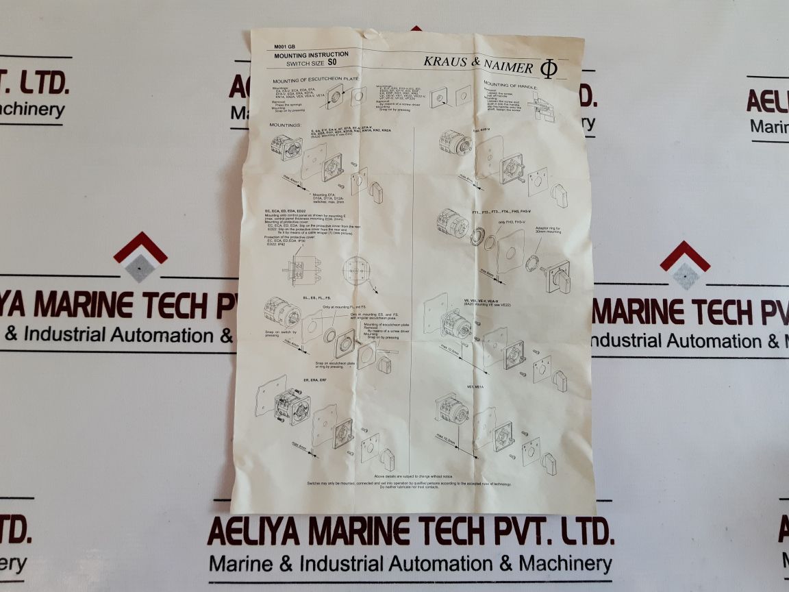 Kraus & Naimer Ca50 Main Motor Controller 55Amp.600Vac
