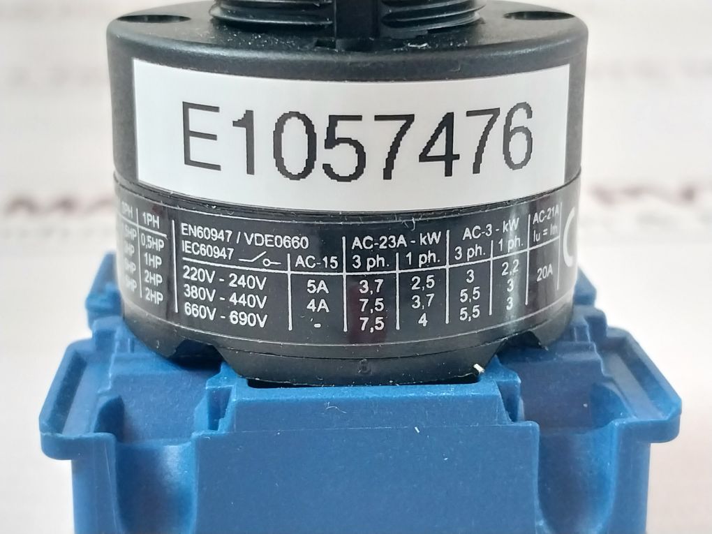 Kraus & Naimer Ch10 Isolator Selector Switch E1057476, 600 Vac 20 Amp