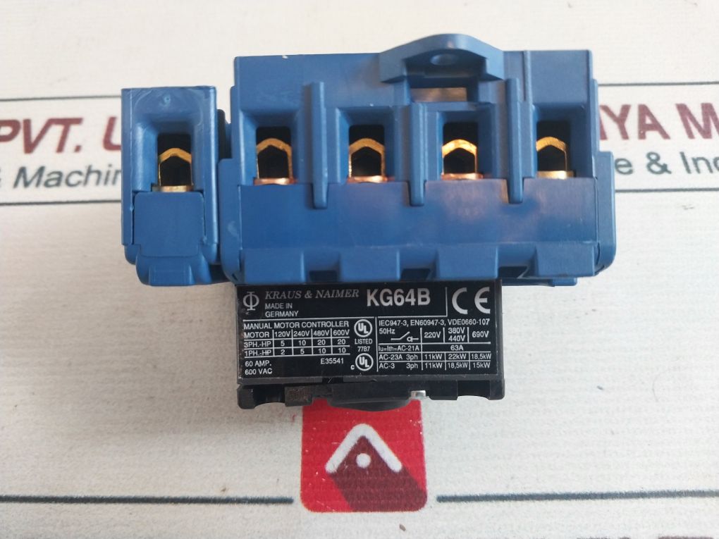 Kraus & Naimer Kg64B Manual Motor Controller Switch Set