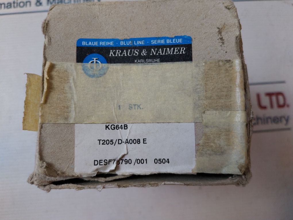 Kraus & Naimer Kg64B Panel Mounting Main Switch
