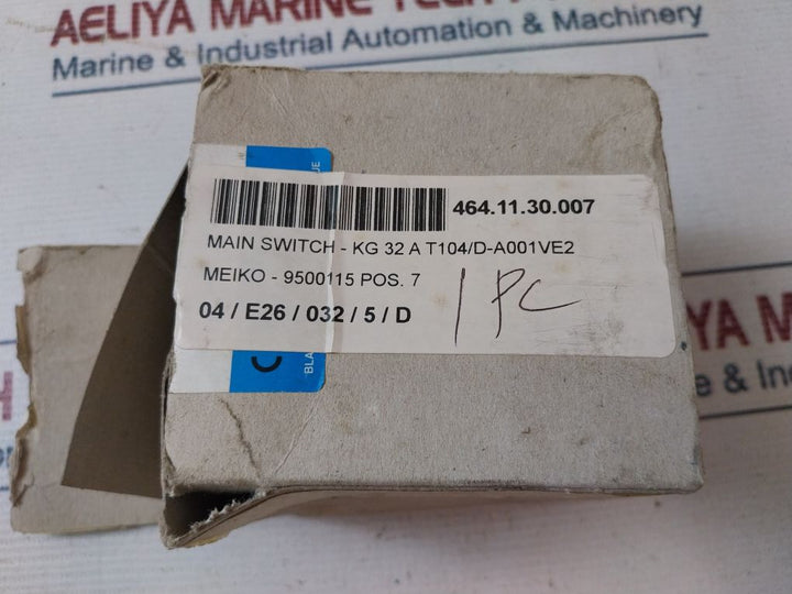 Kraus & Naimer Kg 32A Main Switch