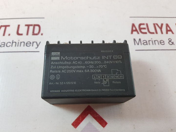 Kriwan Int 69 Motor Protector 52 A 120 S10 Free Shipping