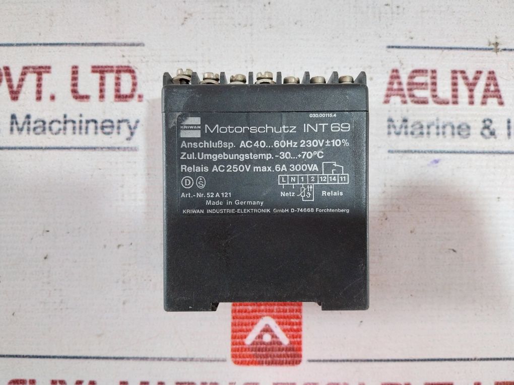 Kriwan 52A 121 Motor Protector Ac40...60Hz