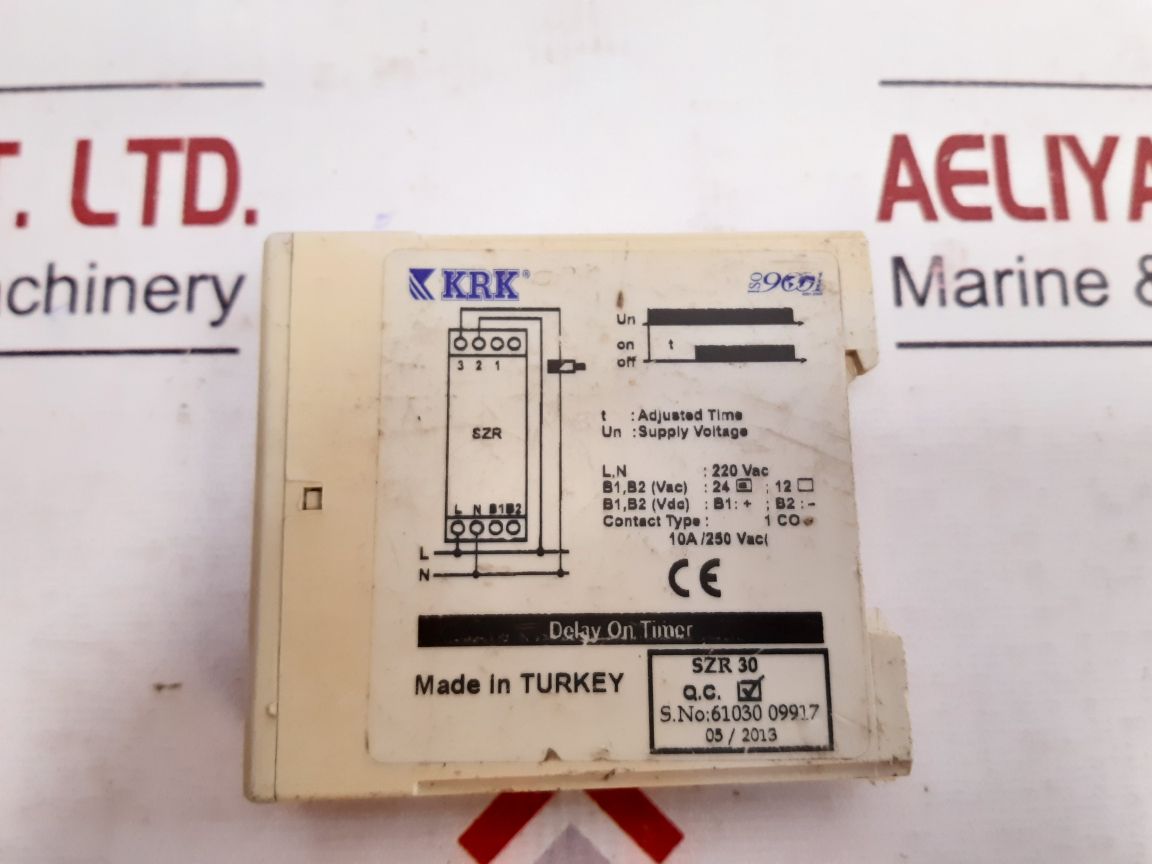 Krk Szr 30 Delay On Timer 250V Ac/ 10A