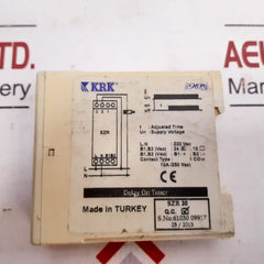 Krk Szr 30 Delay On Timer 250V Ac/ 10A