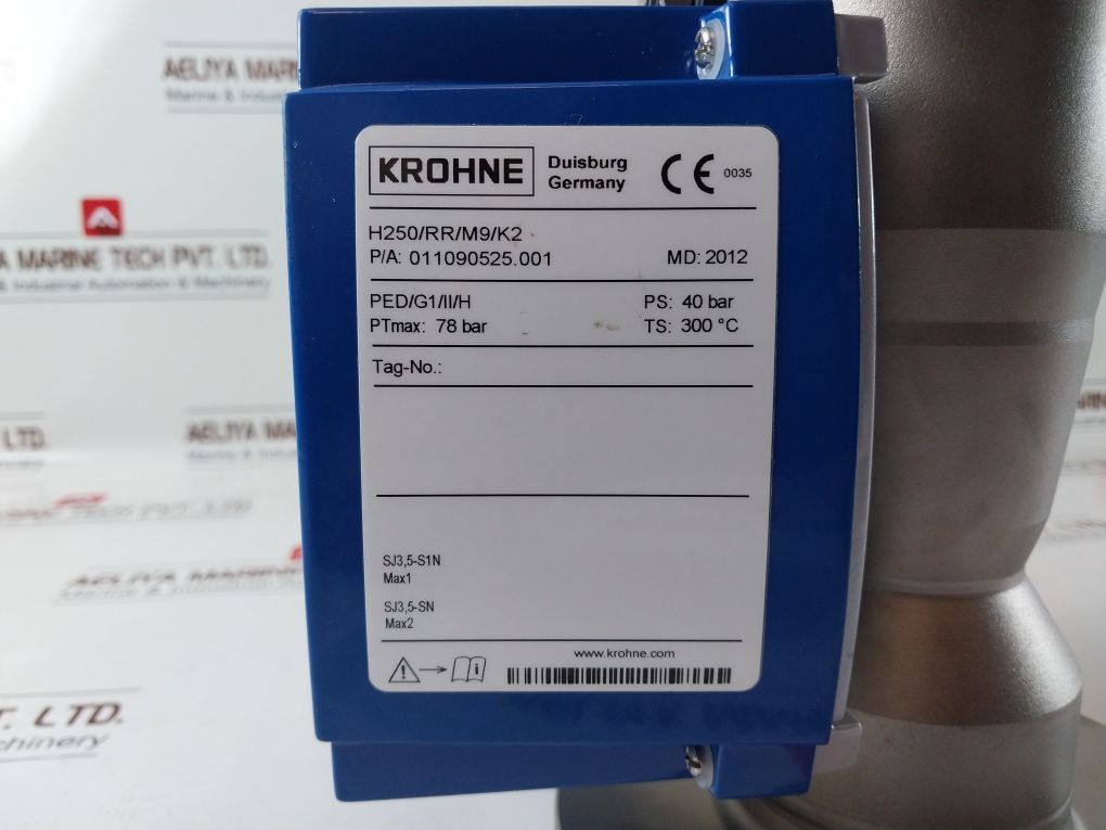 Krohne H250/Rr/M9/K2 Stainless Steel Variable Area Flowmeter