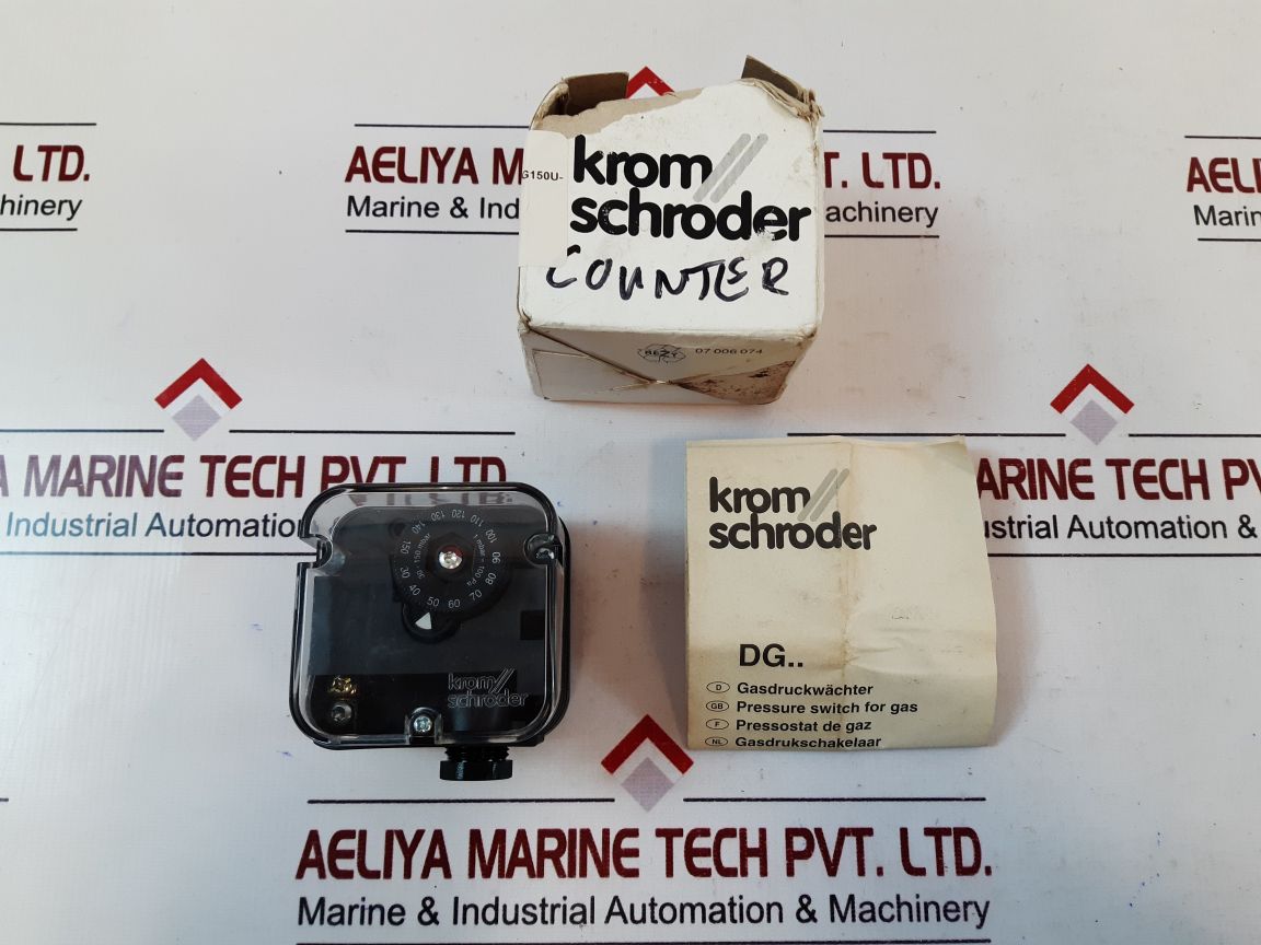 Krom Schroder Dg150U-3 Pressure Switch 1 Mbar= 100 Pa