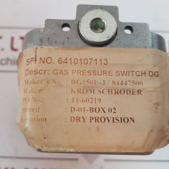 Krom Schroder Dg150U-3 Gas Pressure Switch