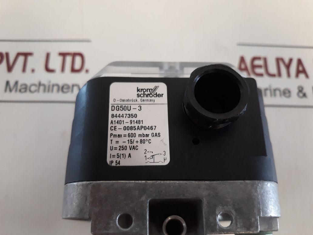 Krom Schroder Dg50U-3 Pressure Switch +80°C