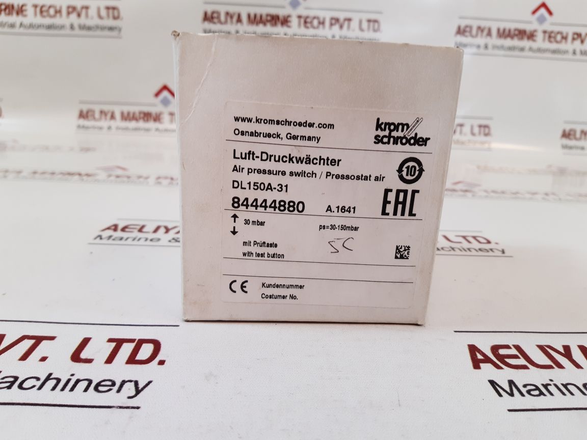 Krom Schroder Dl150A-31/84444880 Pressure Switch