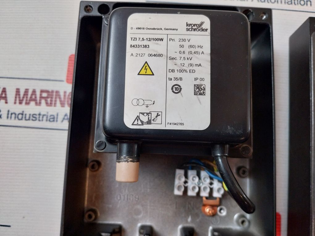 Krom Schroder Tgi 7,5-12/100W Ignition Transformer